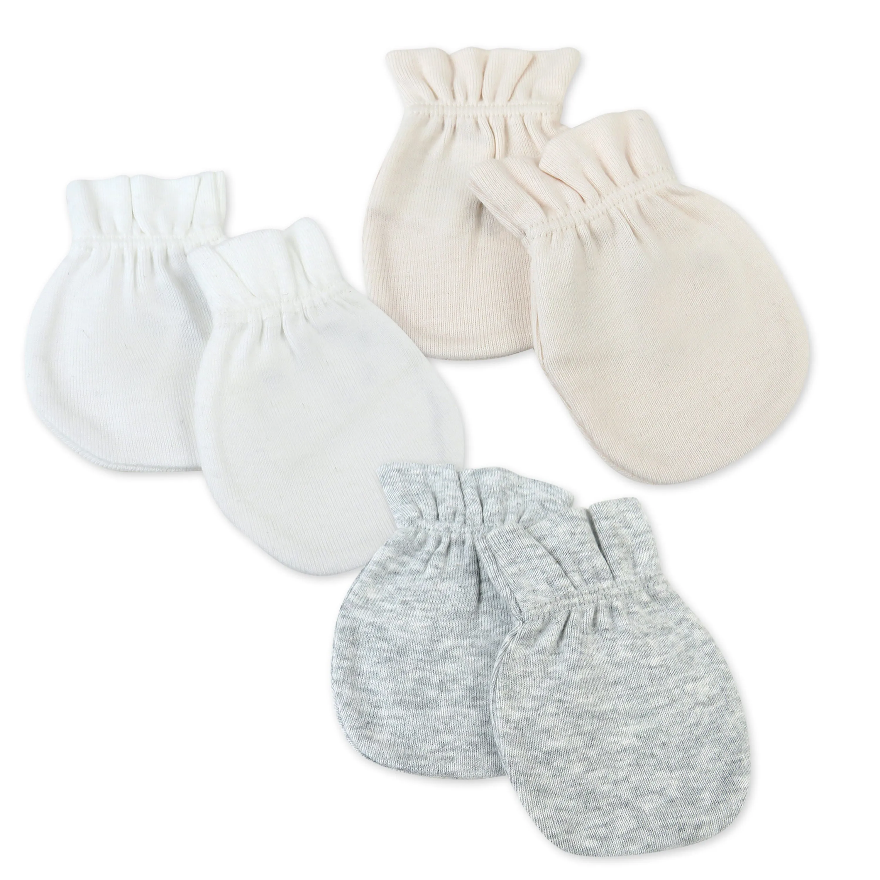 3-Pack Organic Cotton Mitts