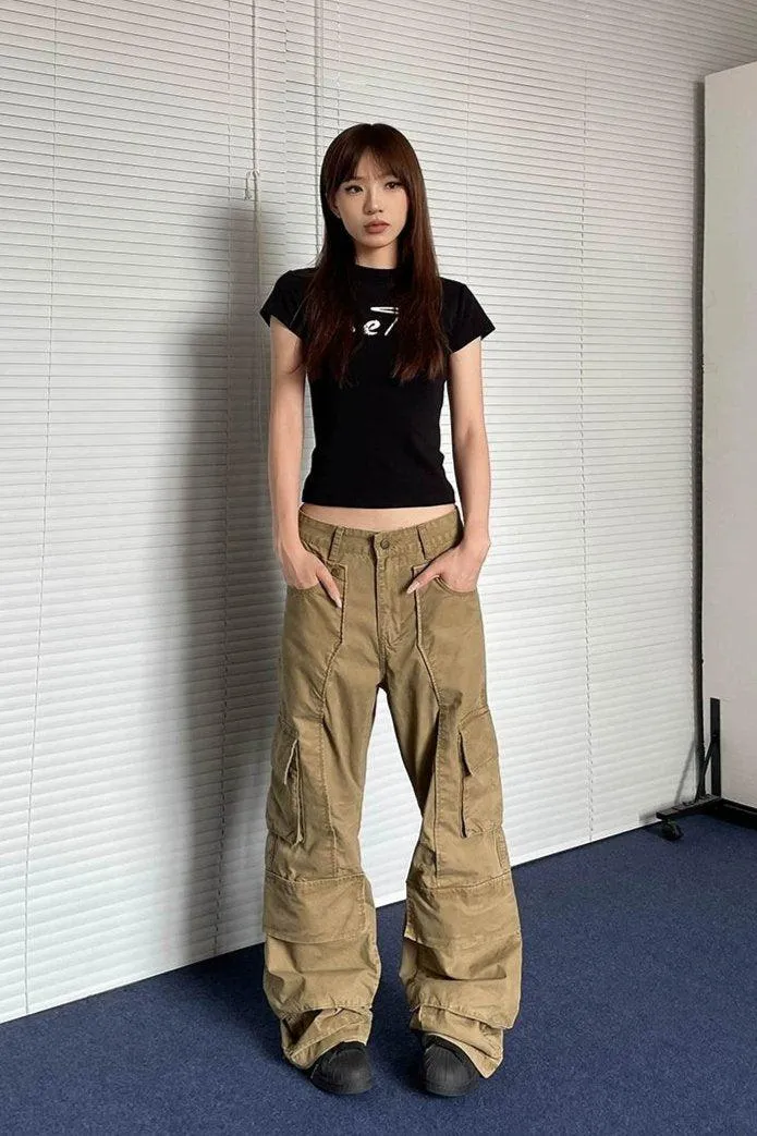 3D Functional Pocket Cargo Pants