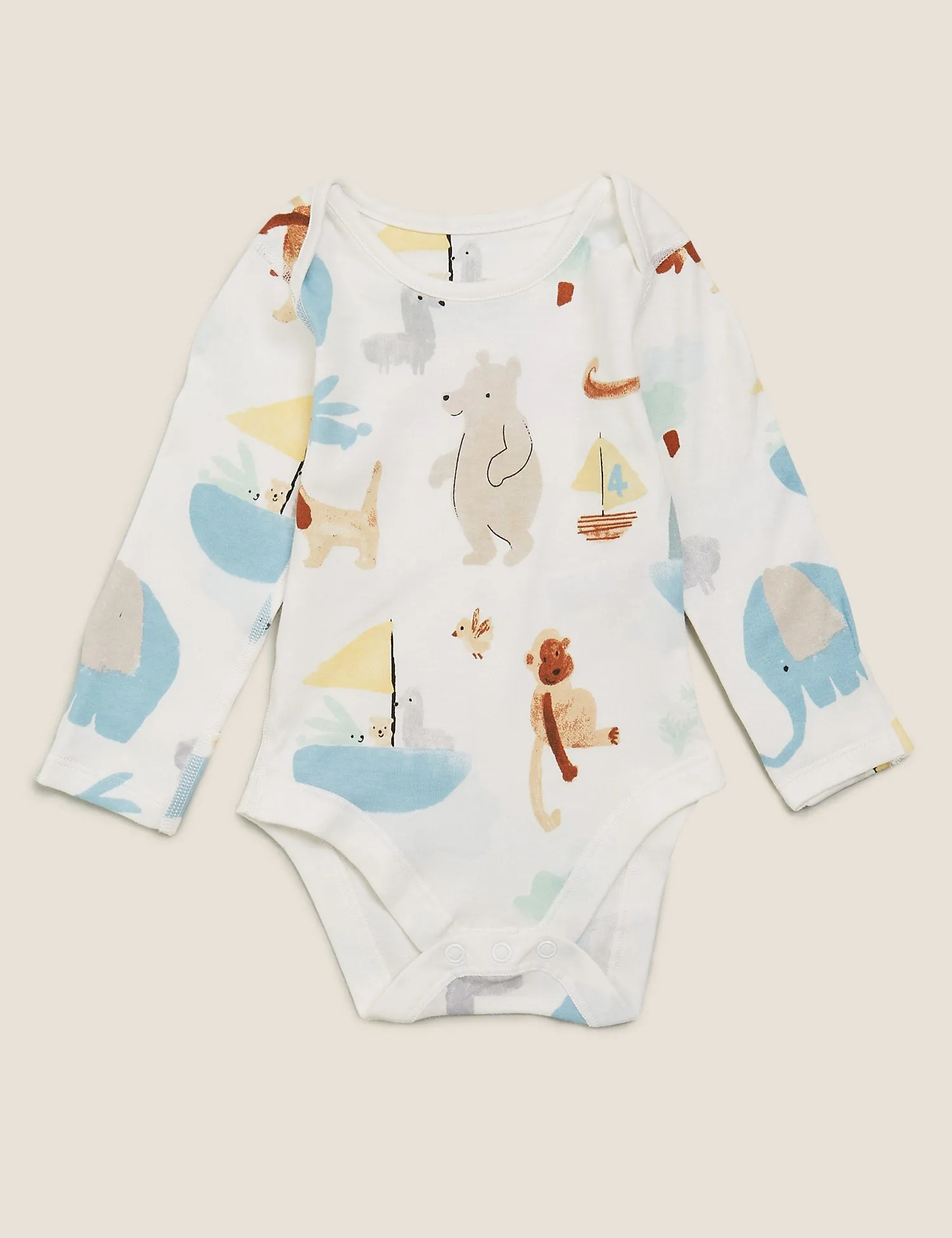 5pk Organic Cotton Printed Bodysuits