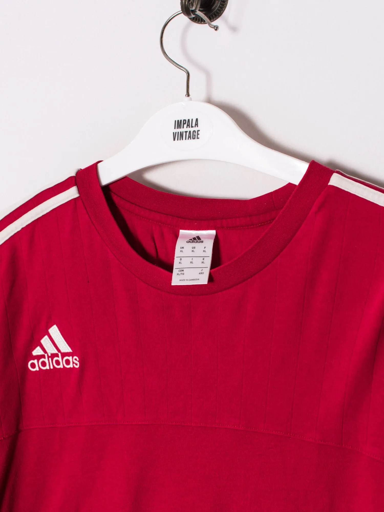 Adidas Red Cotton Tee