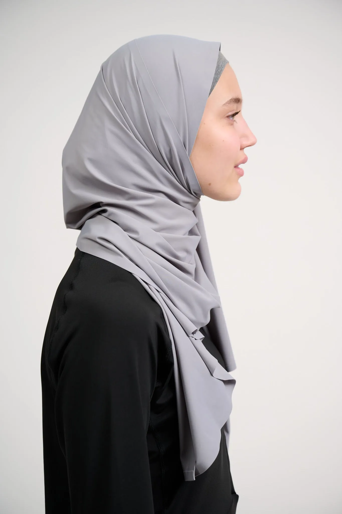 Aeroflex Sports Hijab Shawl- Grey