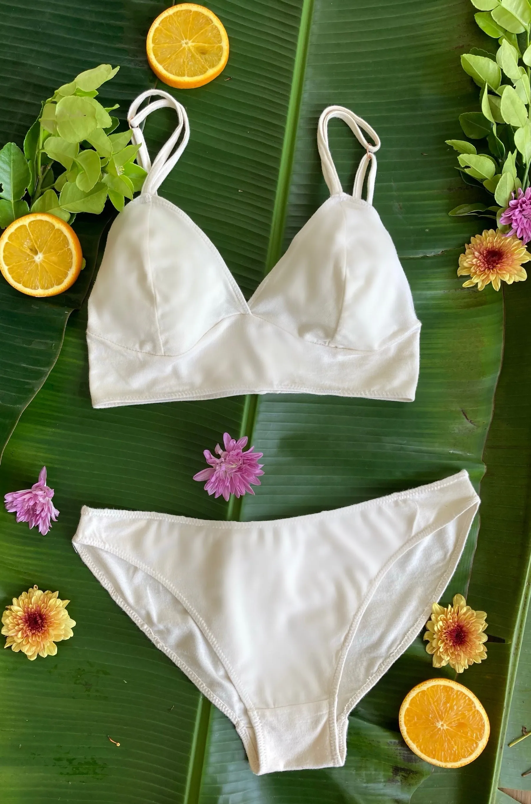 Aloha Bamboo Bra  Panty Set/ Lingerie Set