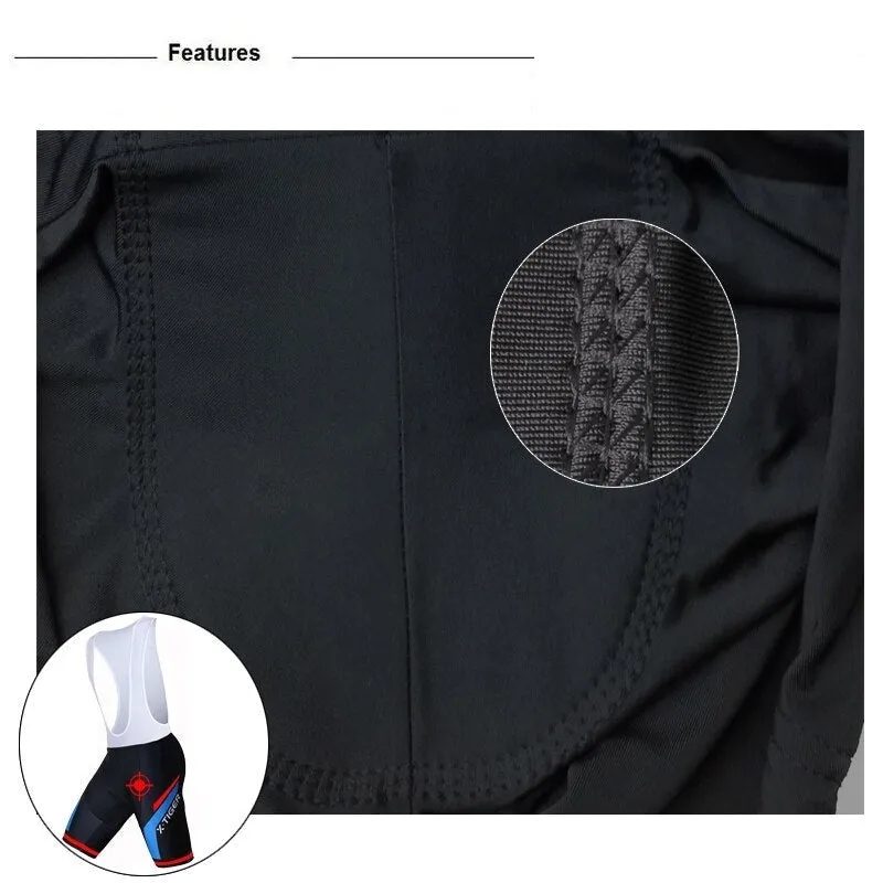 Anti-sweat Breathable Short Sleeve Polyester Cycling Jersey Set for Men