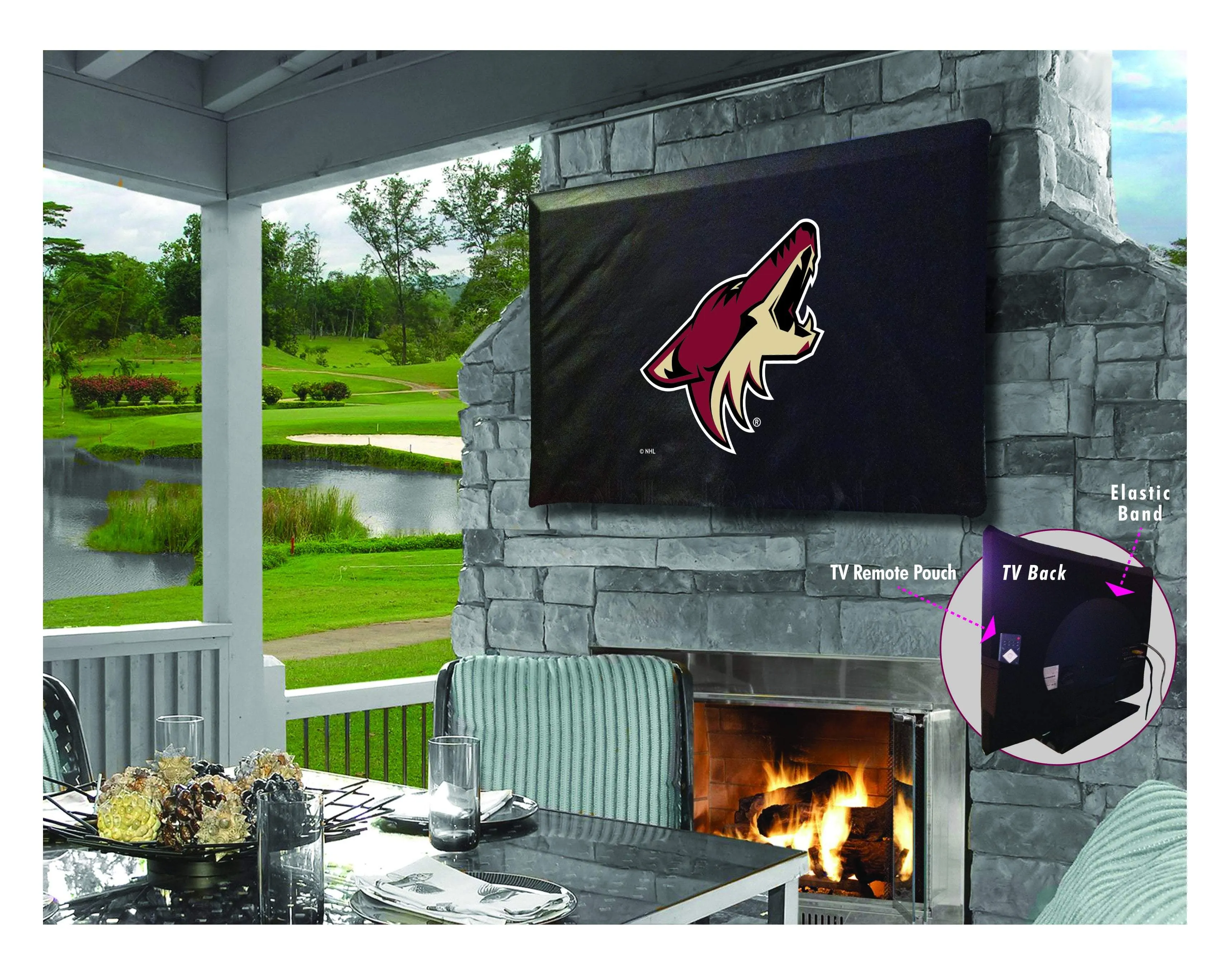 Arizona Coyotes HBS Breathable Water Resistant Vinyl TV Cover