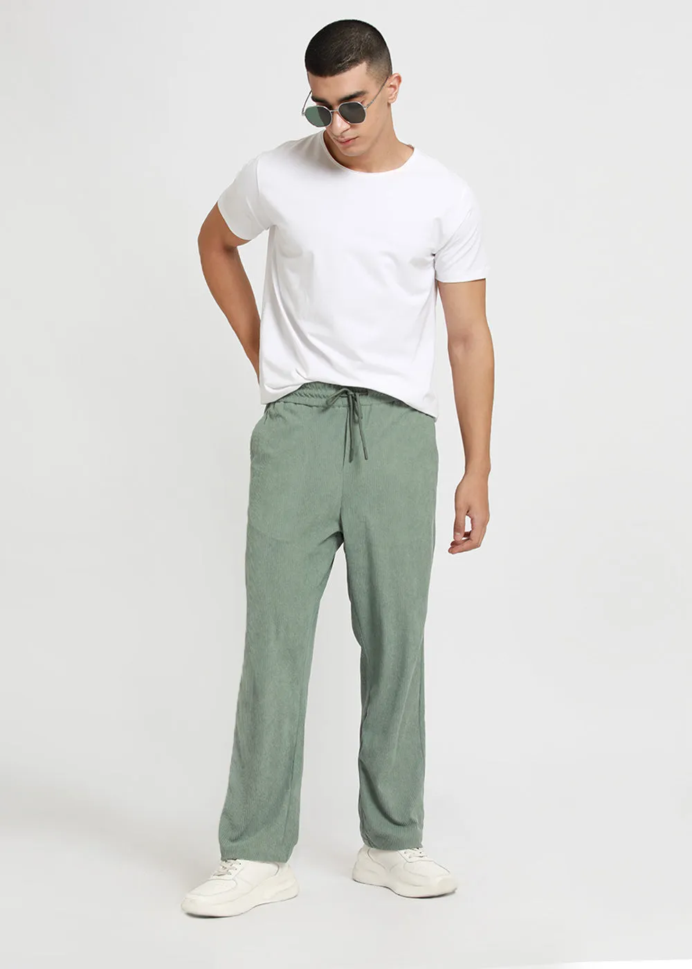 Beryl Green Corduroy Pants