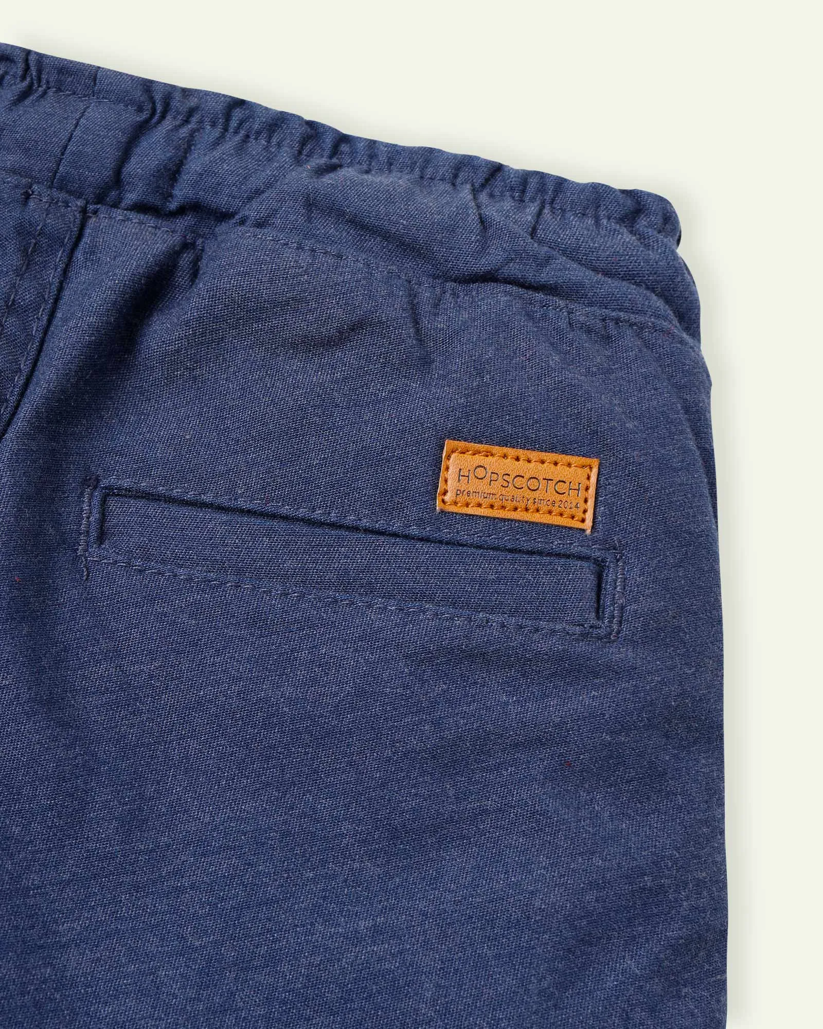 Blue Heather Pull Up Pants