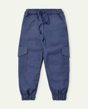 Blue Heather Pull Up Pants