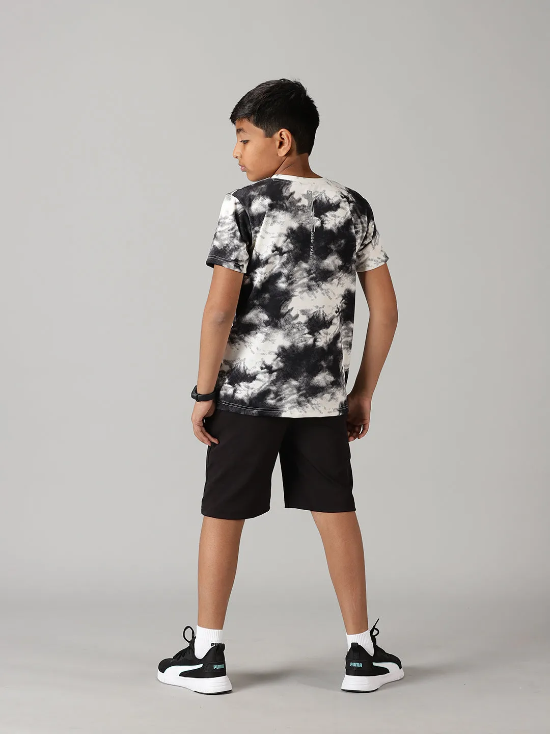 Boys Polyester Sports Tee & Shorts Set