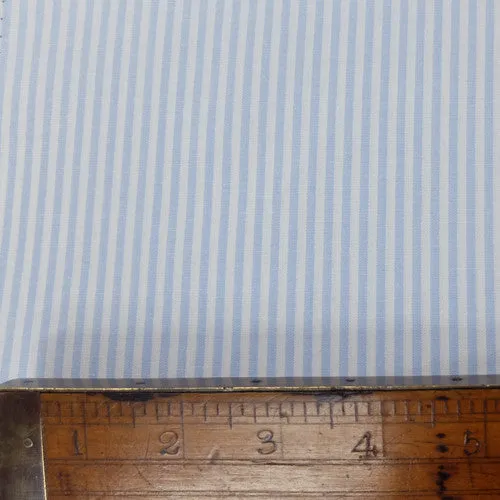 Chambray Cotton - Pale Blue - Stripe