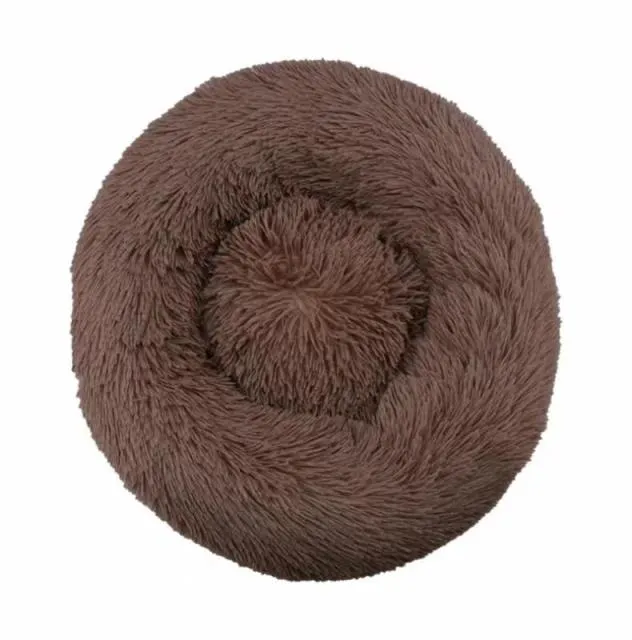 Comfortable Donut Round Ultra Soft Washable Pet Cushion Bed