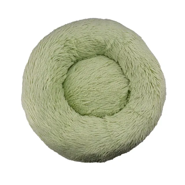 Comfortable Donut Round Ultra Soft Washable Pet Cushion Bed