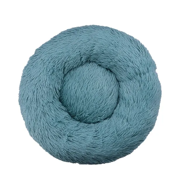 Comfortable Donut Round Ultra Soft Washable Pet Cushion Bed