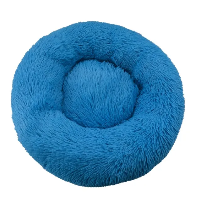 Comfortable Donut Round Ultra Soft Washable Pet Cushion Bed