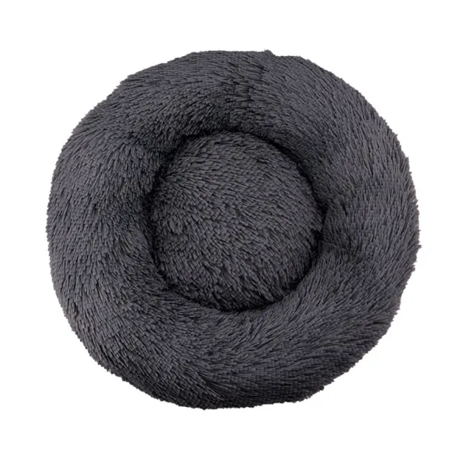 Comfortable Donut Round Ultra Soft Washable Pet Cushion Bed