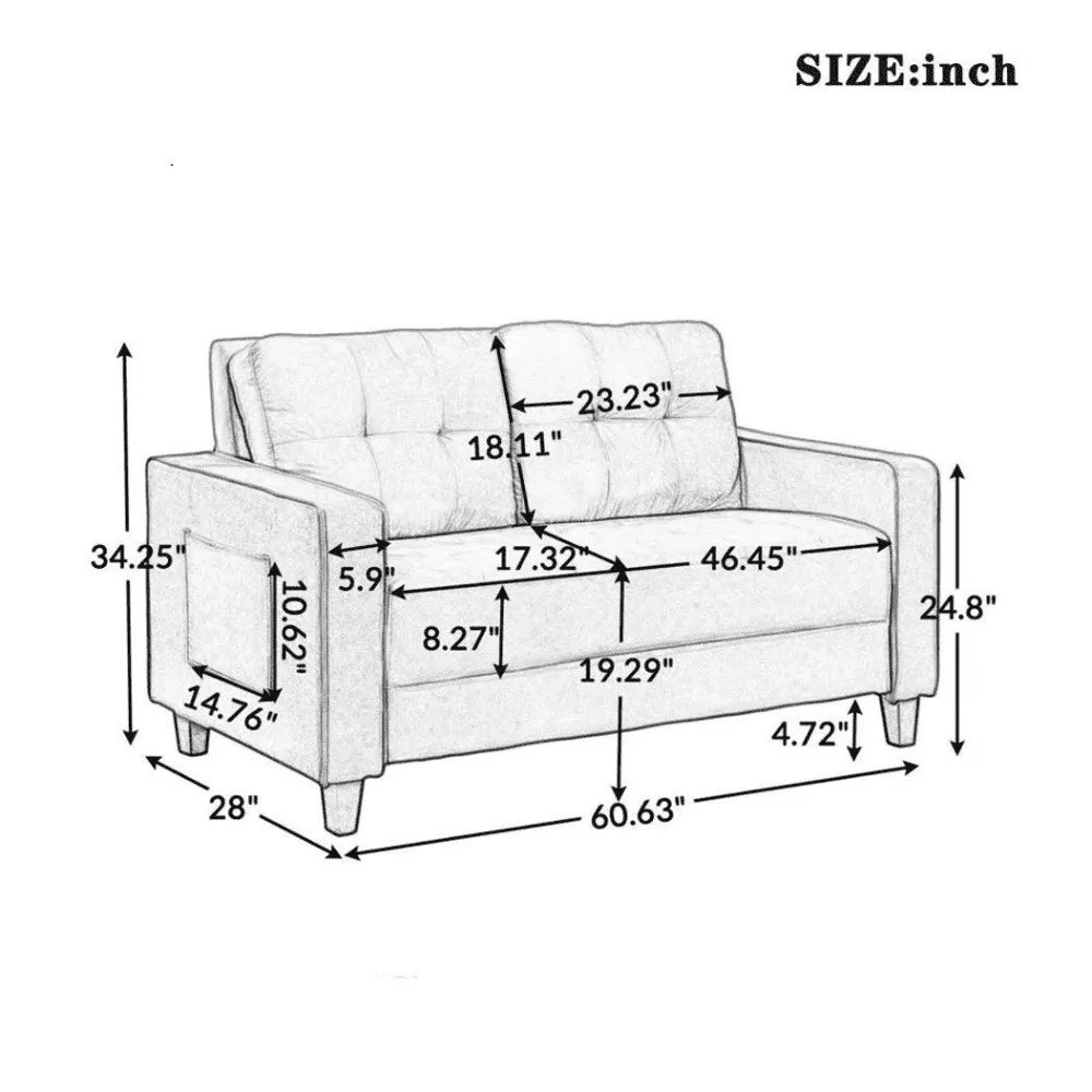 Comfortable Modern Sofa Set for Home Living Room