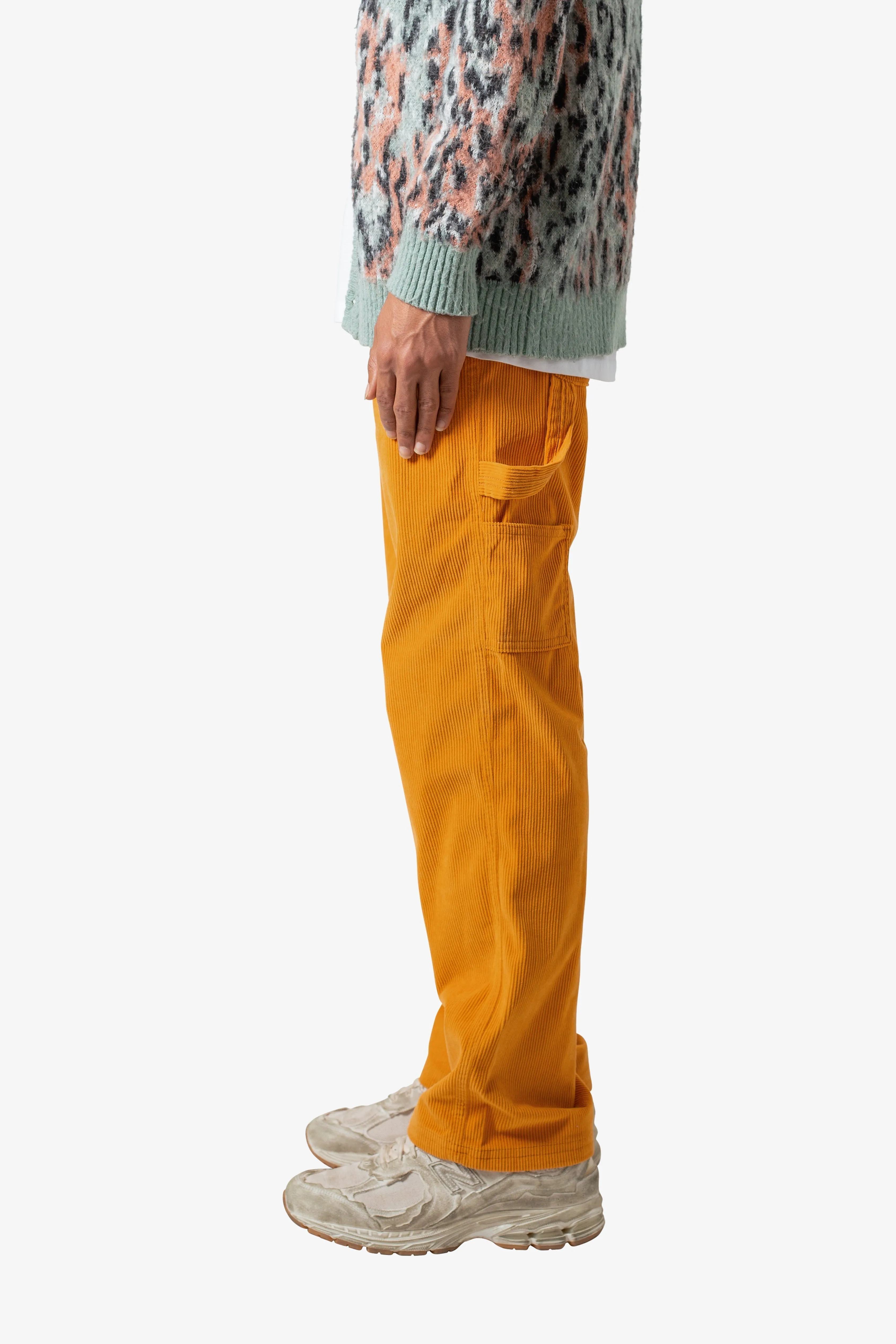 Corduroy Carpenter Pants - Gold