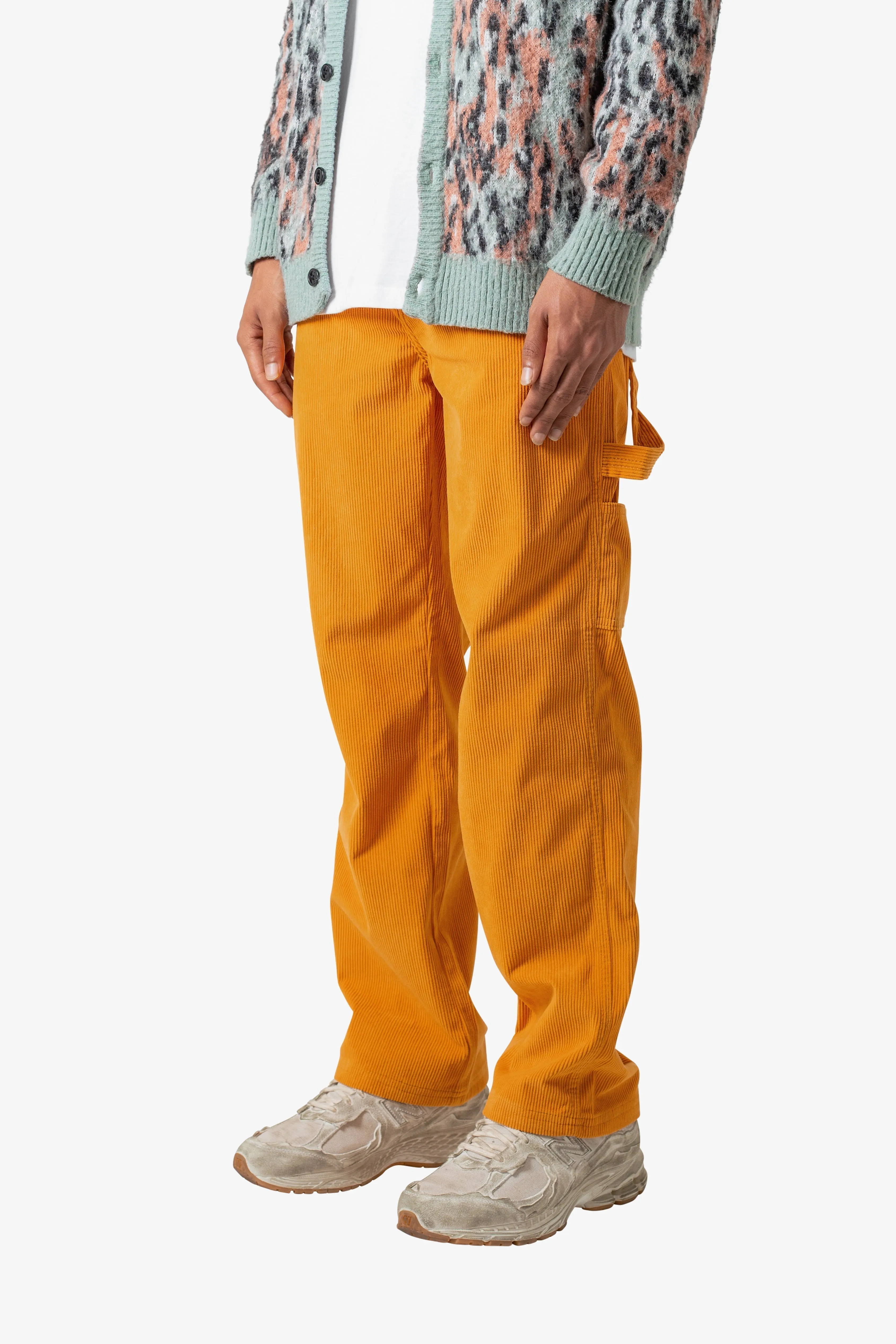 Corduroy Carpenter Pants - Gold