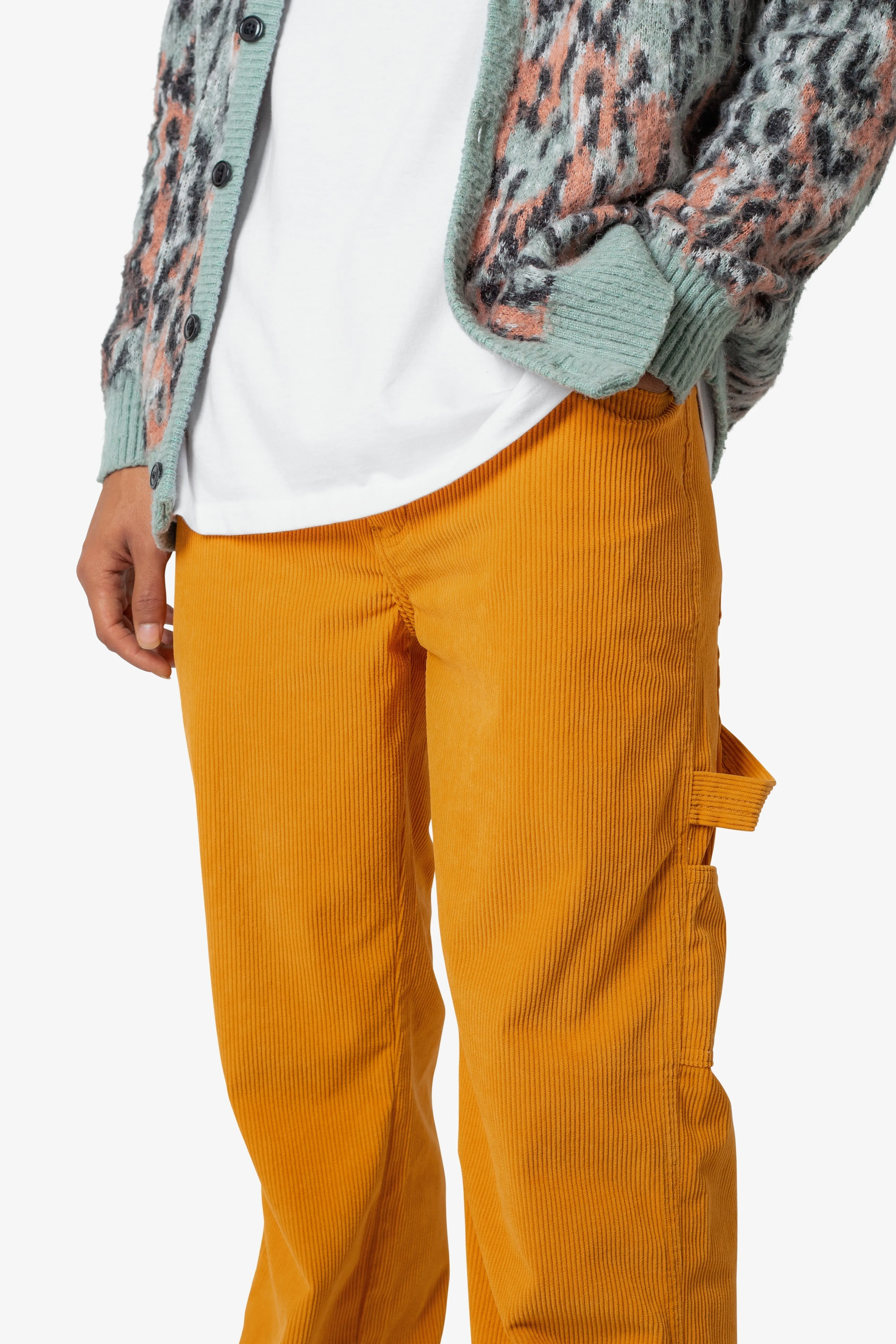 Corduroy Carpenter Pants - Gold