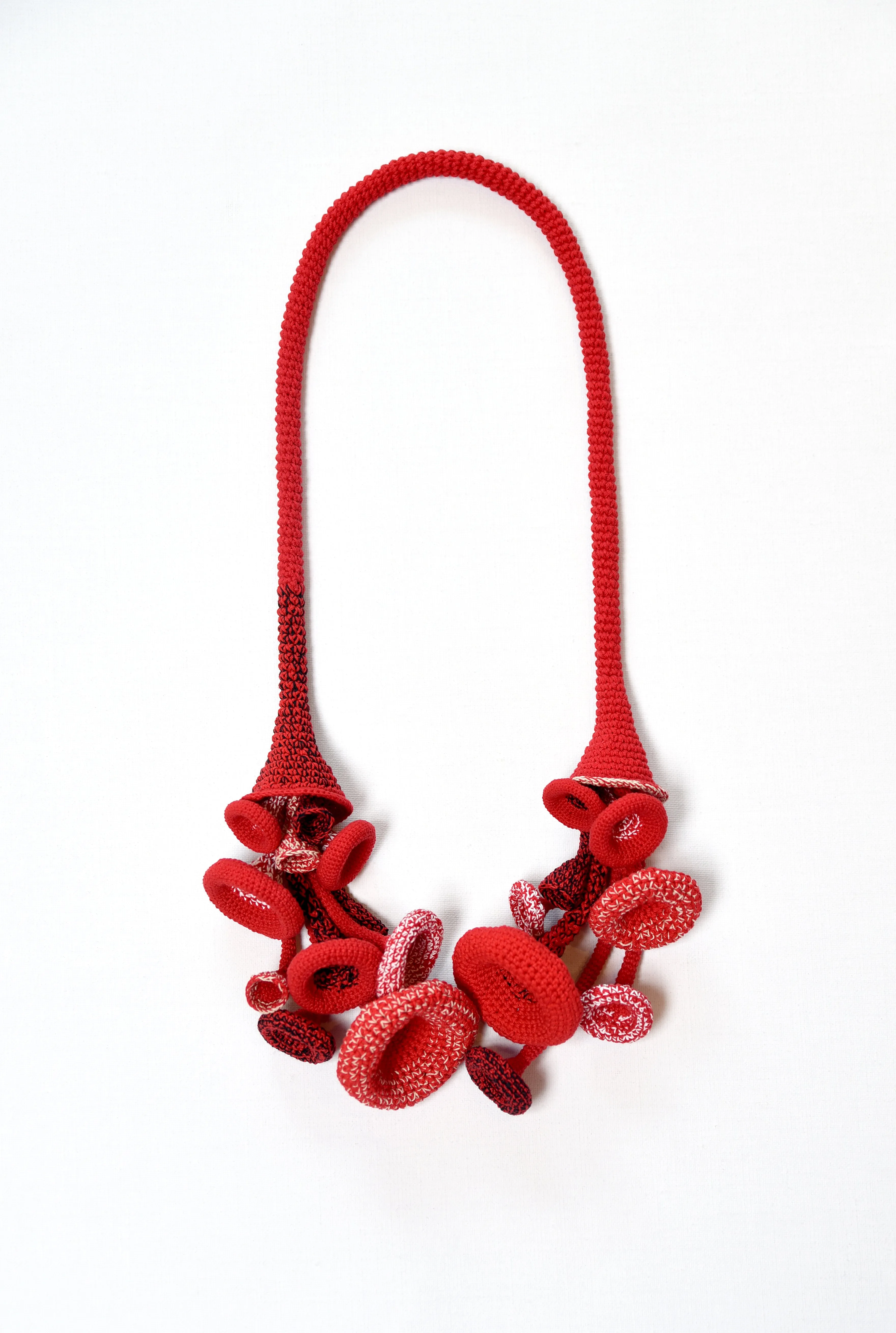 Cotton and Aluminum Necklace