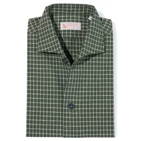 Cotton Seersucker Check Holiday Shirt