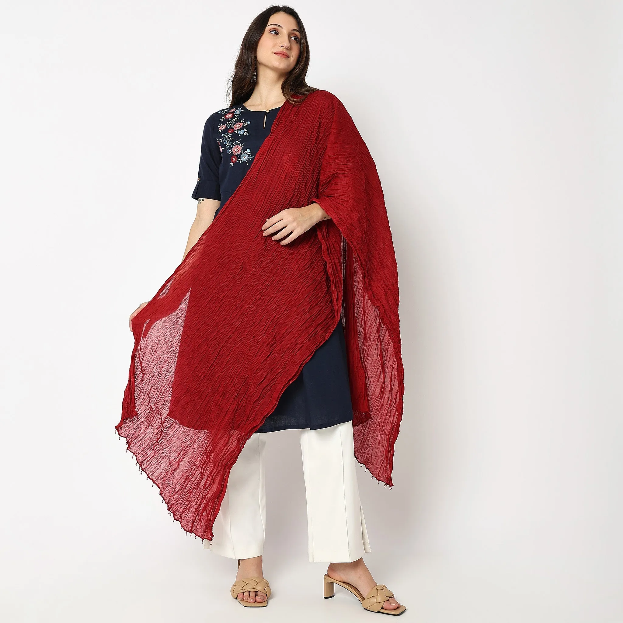 Cotton Solid Dupatta