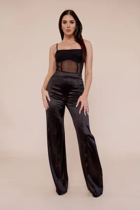 DESIREE SATIN STRETCH PANTS