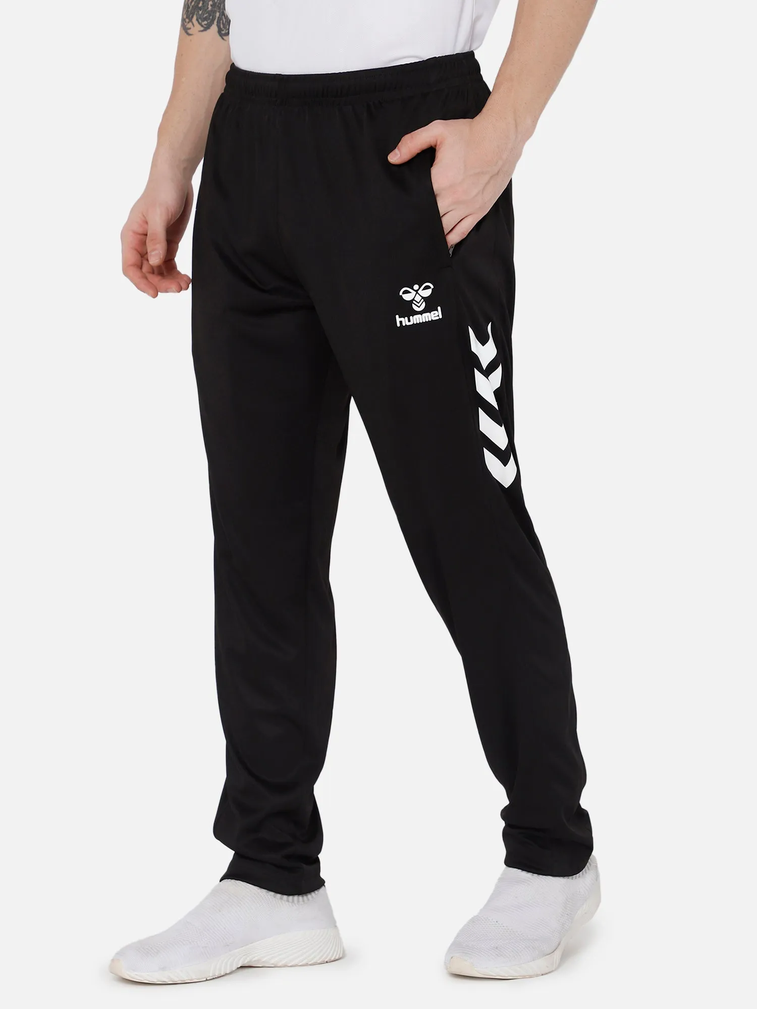 Dom Solid Regular fit Polyester Trackpants for Men with zipper pockets Comfortable Breathable Fabric Stretchable for Everyday Use Ideal for Yoga Training Gym Running or Performance