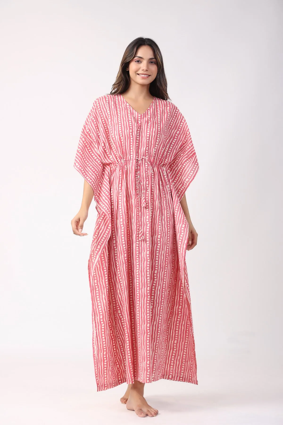 Dotty Delight Cotton Kaftan