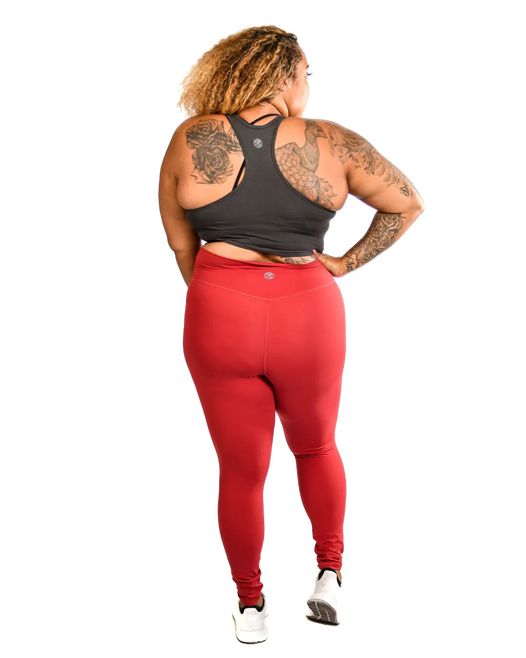 Effortless Vortex Classic Leggings- Crimson