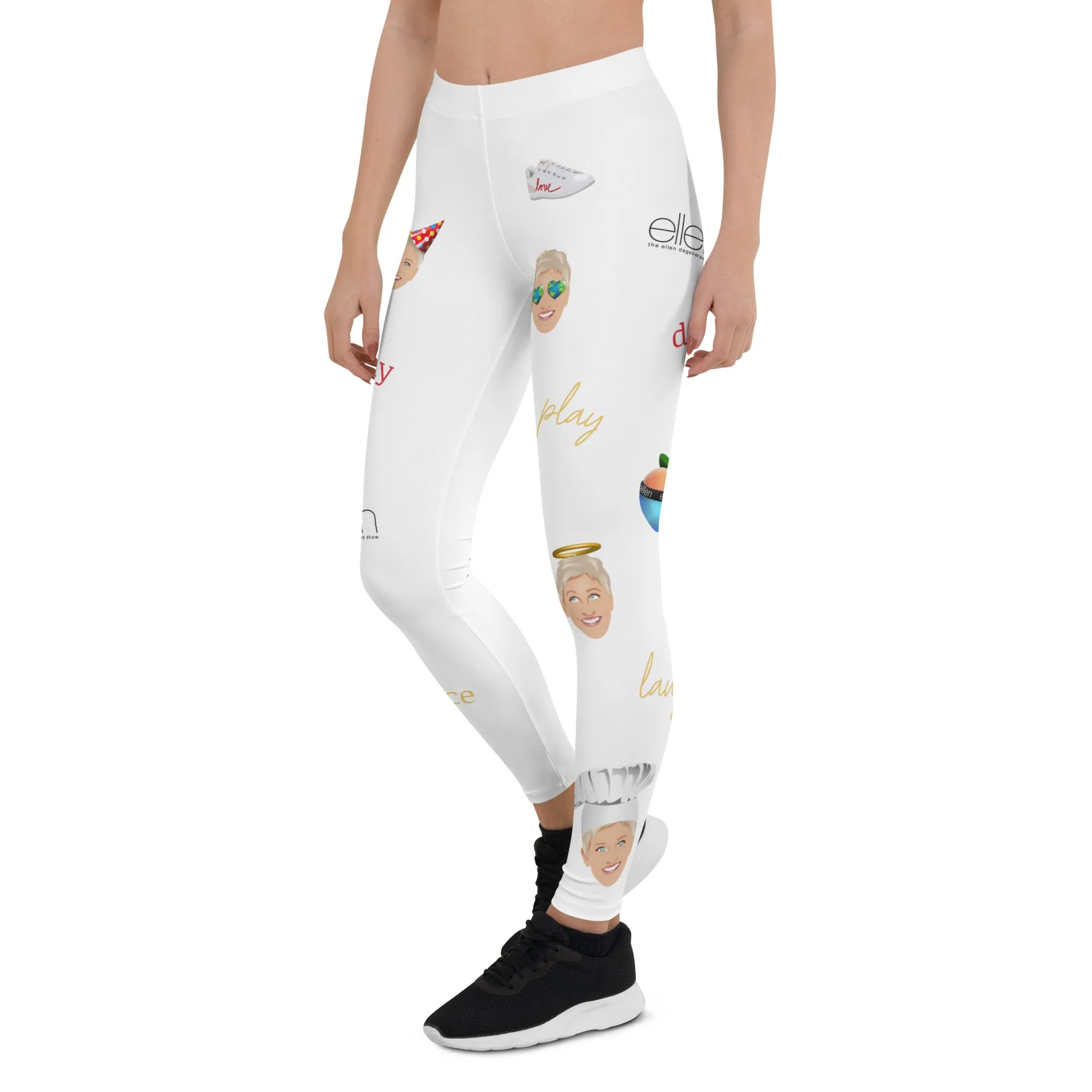 Ellen Emoji Leggings-White