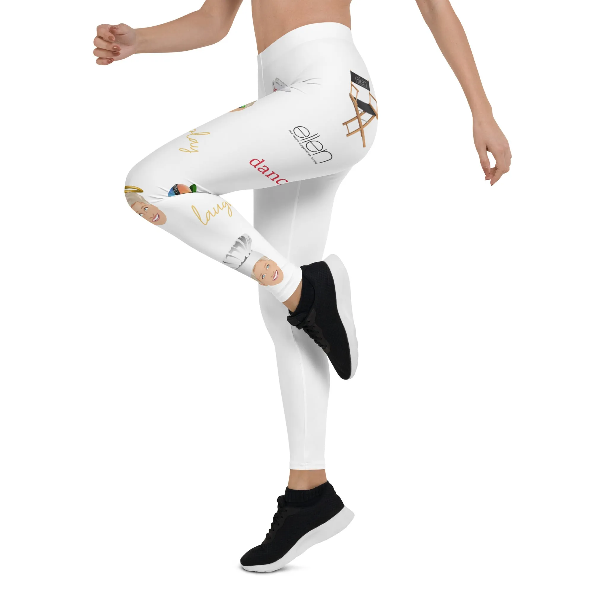 Ellen Emoji Leggings-White