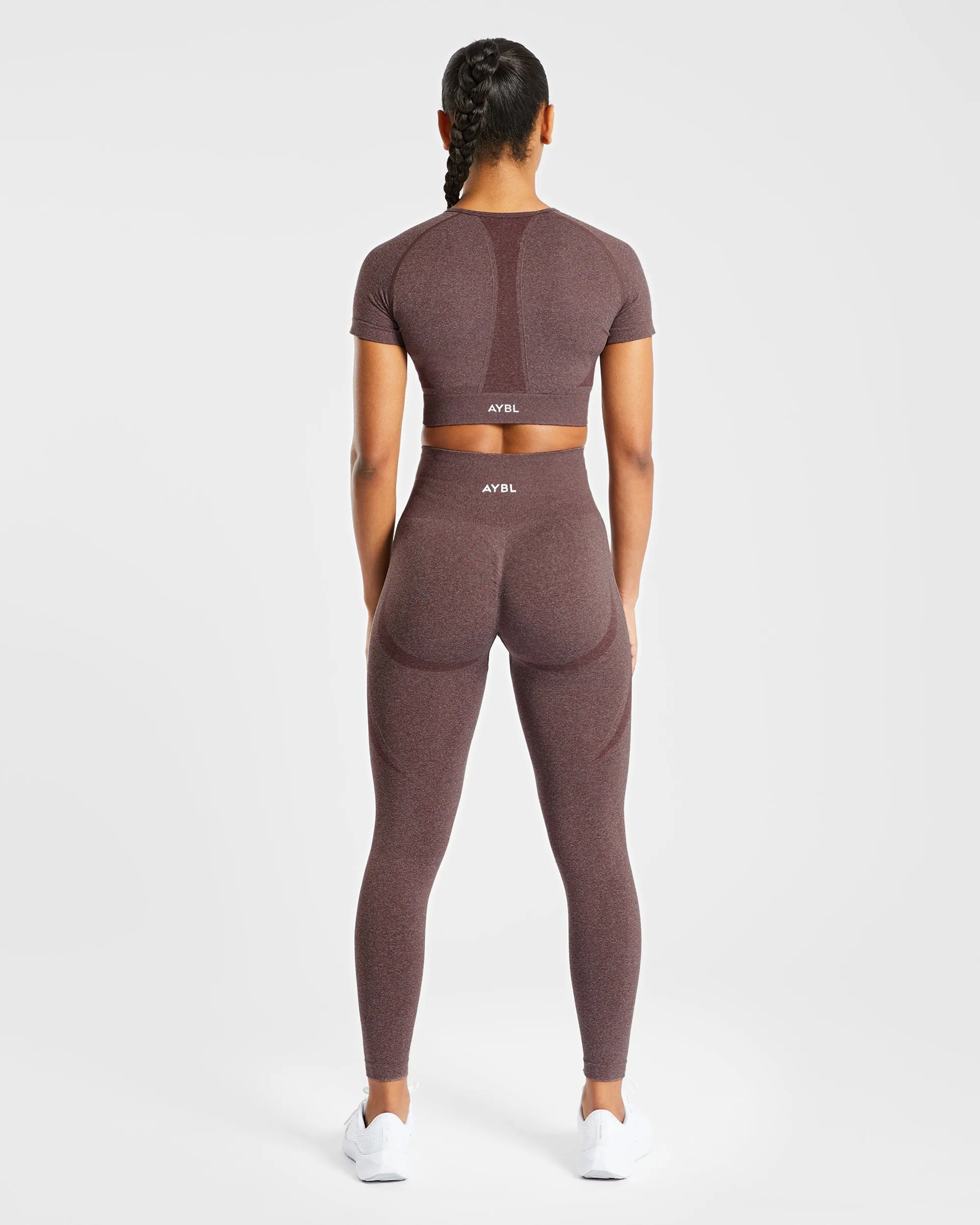 Empower Seamless Leggings - Brown Marl