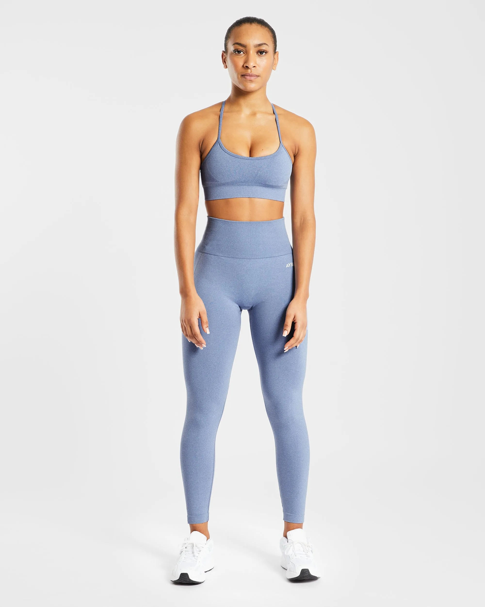 Empower Seamless Sports Bra - Blue Marl