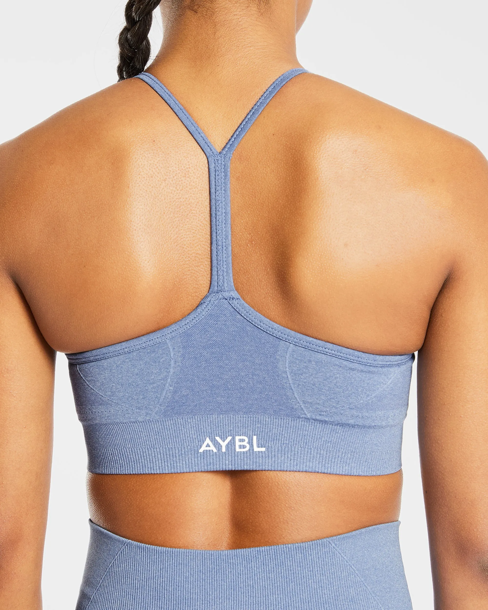 Empower Seamless Sports Bra - Blue Marl