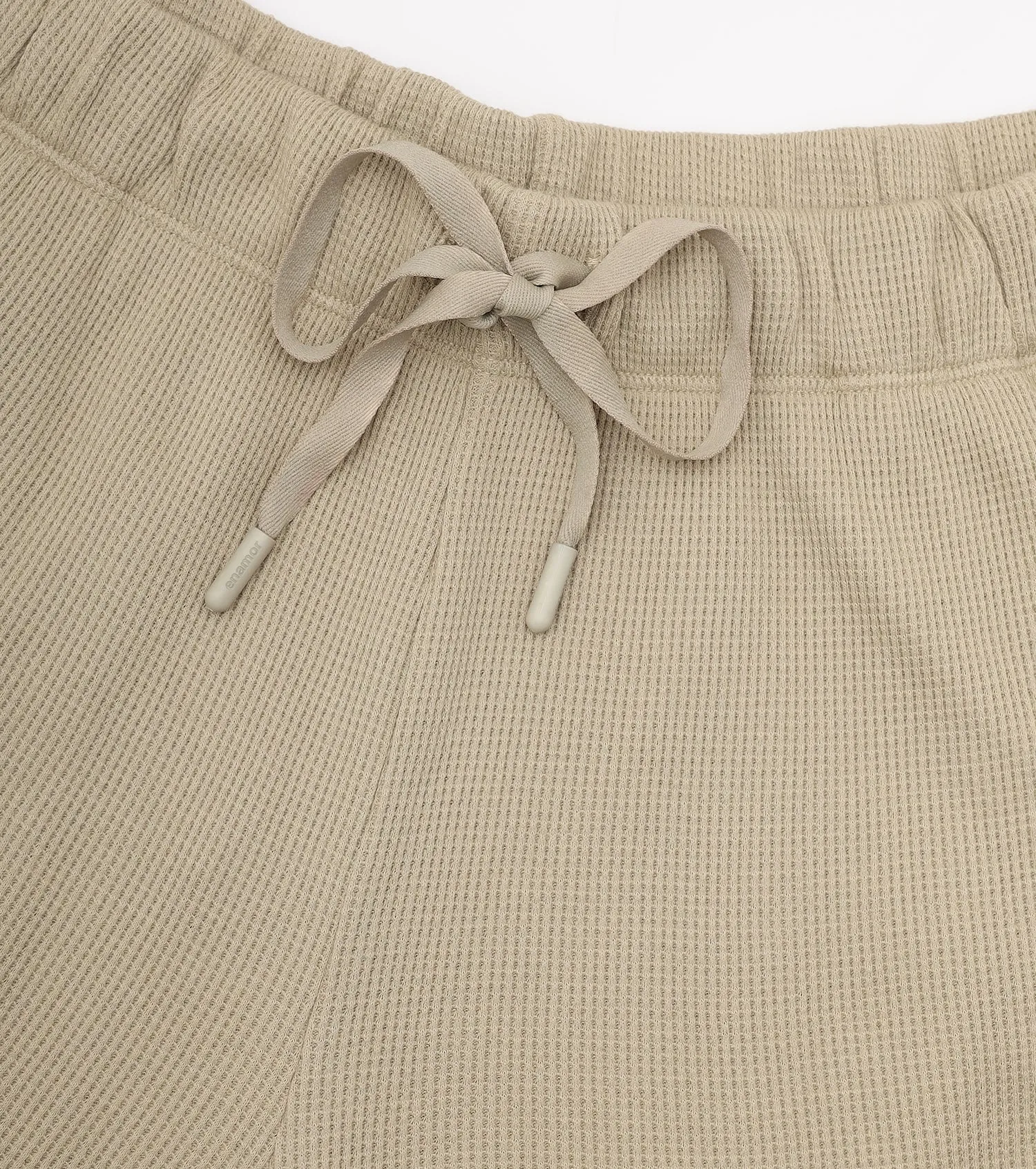 Enamor E703 Waffle Shorts - Comfortable Waffle Fabric Shorts for Casual Chic Comfort