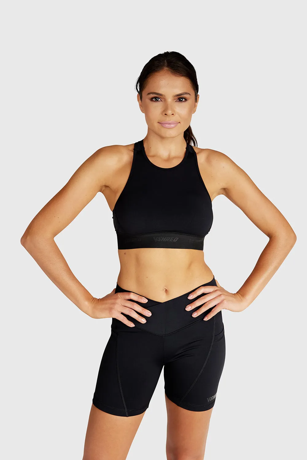 ESSENTIAL HIGH NECK SPORTS BRA