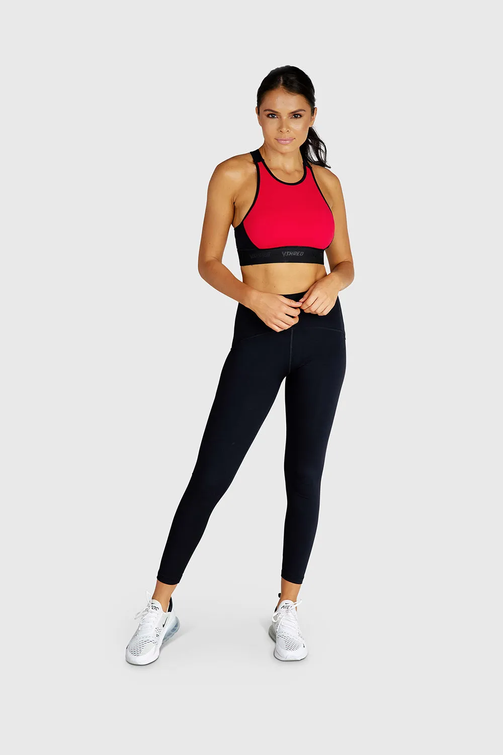 ESSENTIAL HIGH NECK SPORTS BRA