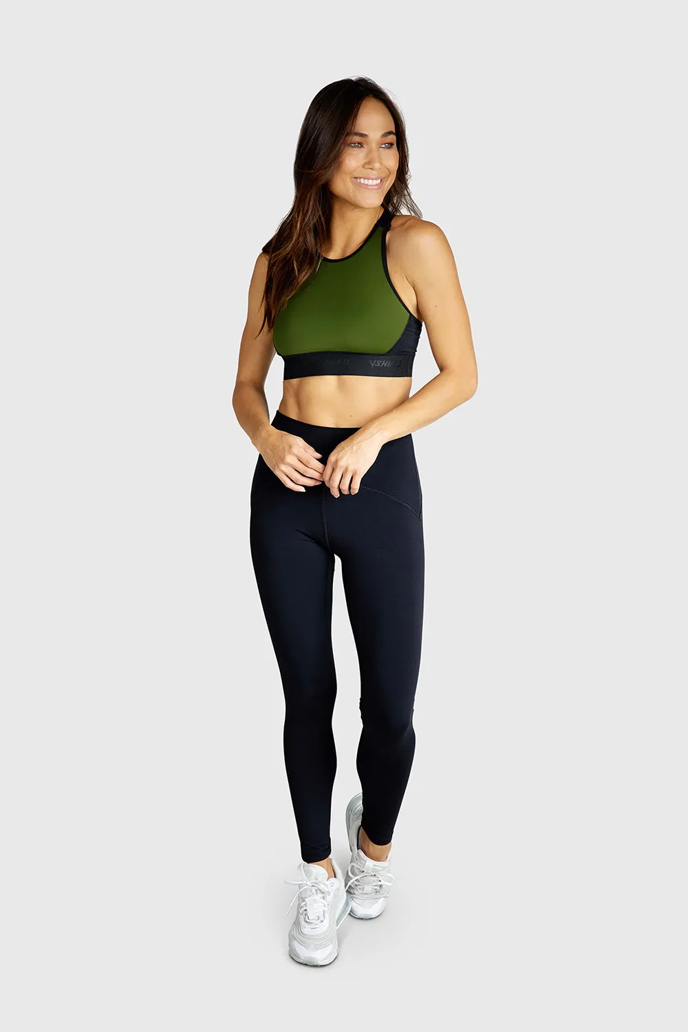 ESSENTIAL HIGH NECK SPORTS BRA