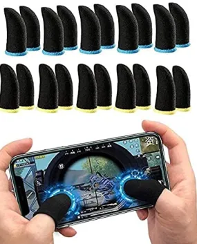 Finger Sleeves Mobile Game Fire Anti Sweat Breathable Professional Touch Screen Thumb Finger Sleeve Highly Conductive Gaming Gloves for all