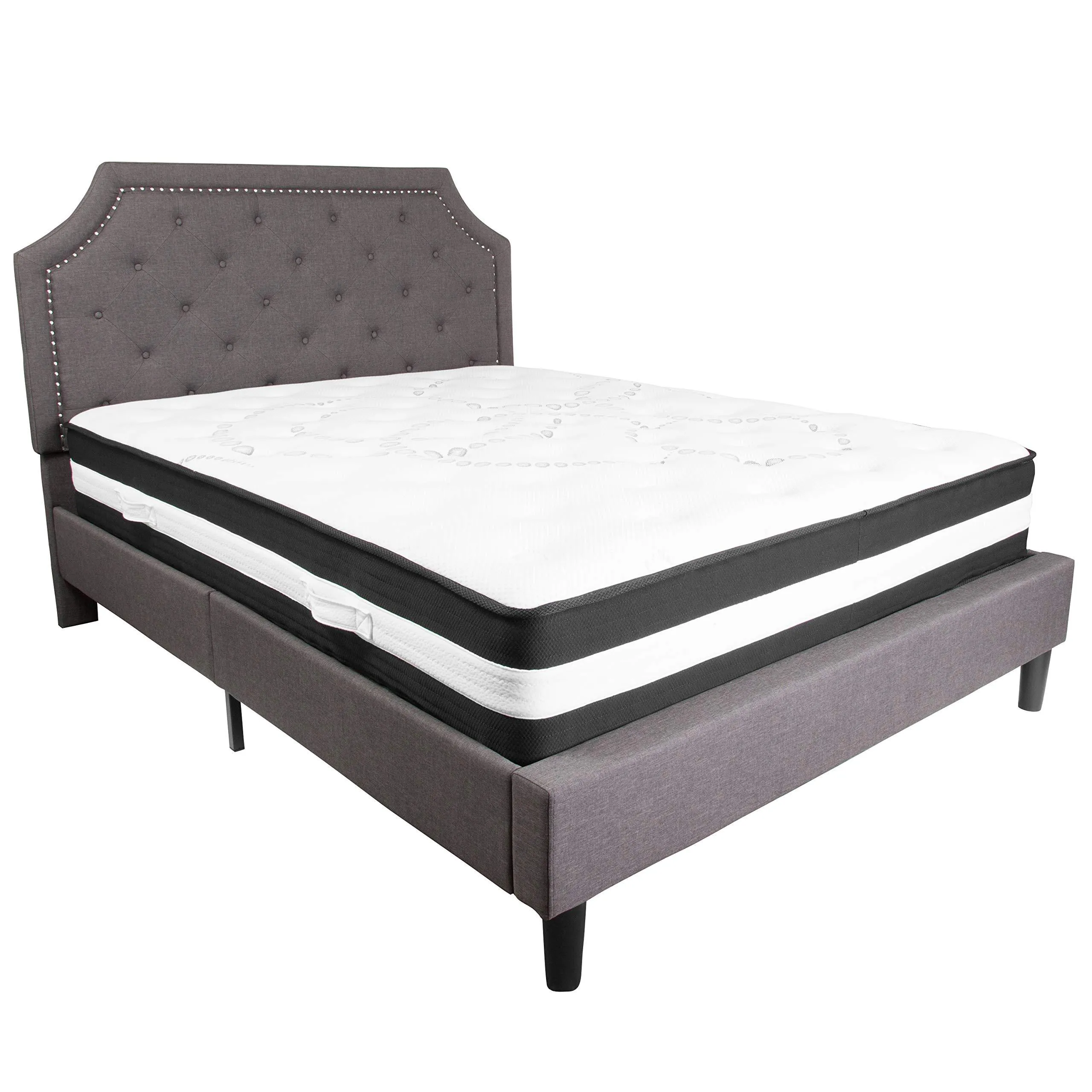 Flash Furniture Capri Comfortable Sleep 12 Inch Foam and Pocket Spring Mattress, King in a Box