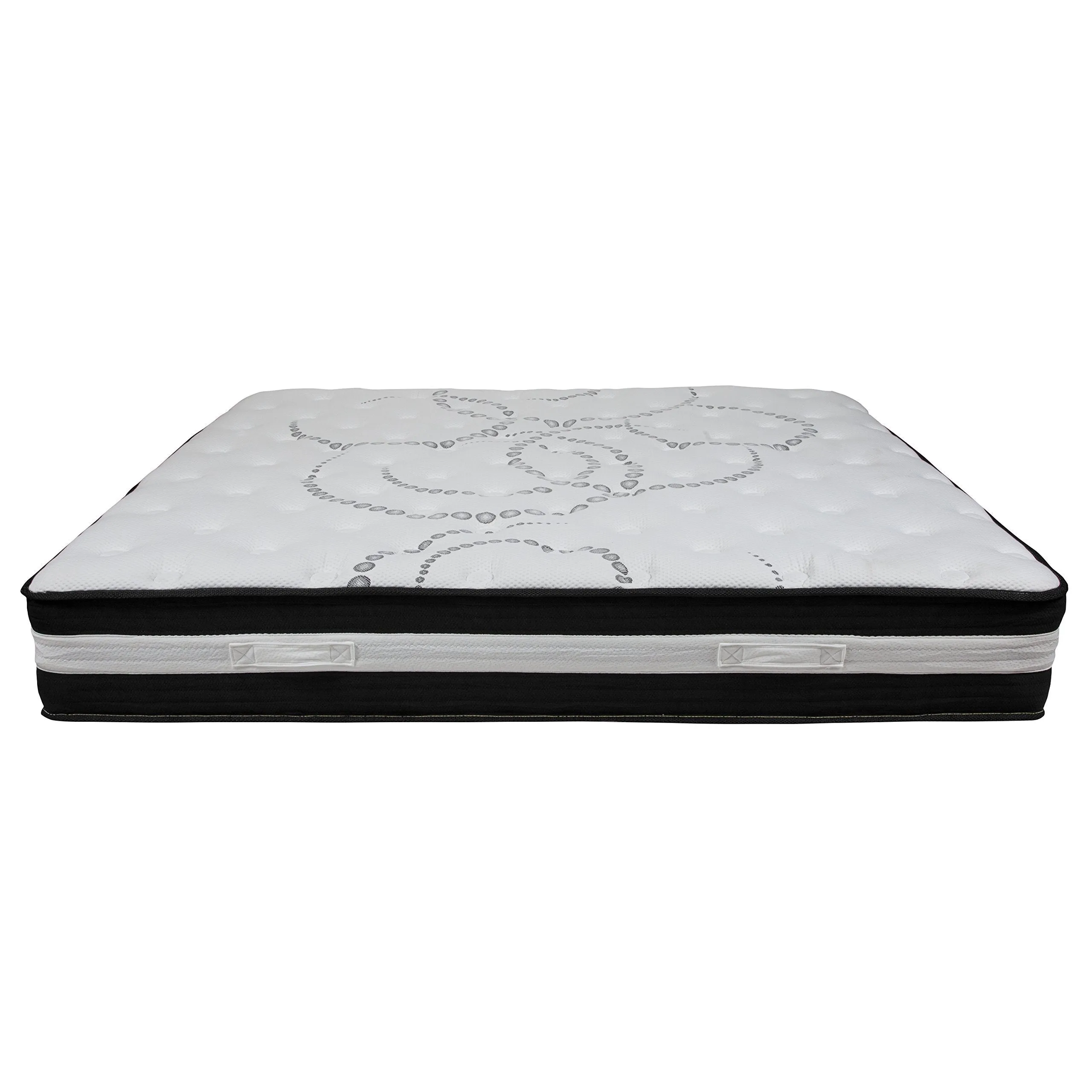 Flash Furniture Capri Comfortable Sleep 12 Inch Foam and Pocket Spring Mattress, King in a Box