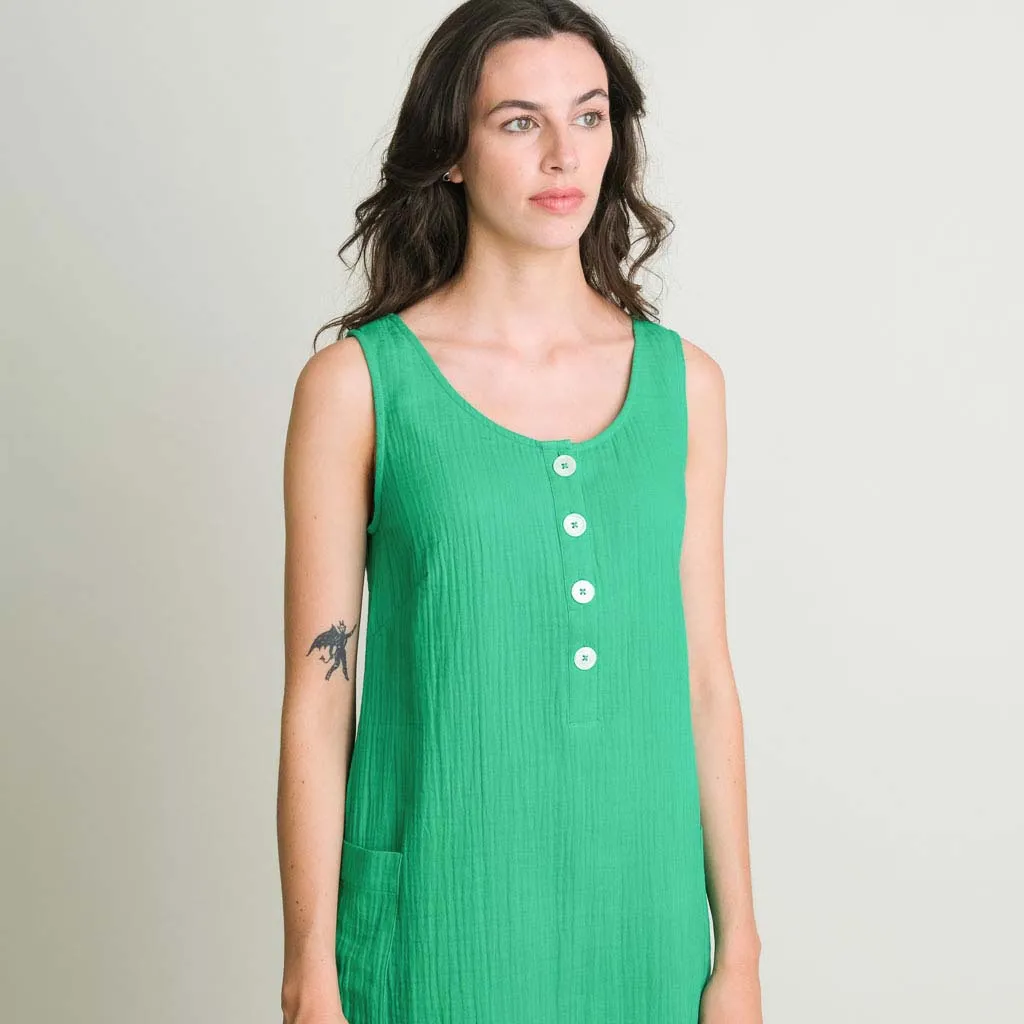 Flori Cotton Sun Dress | Mint