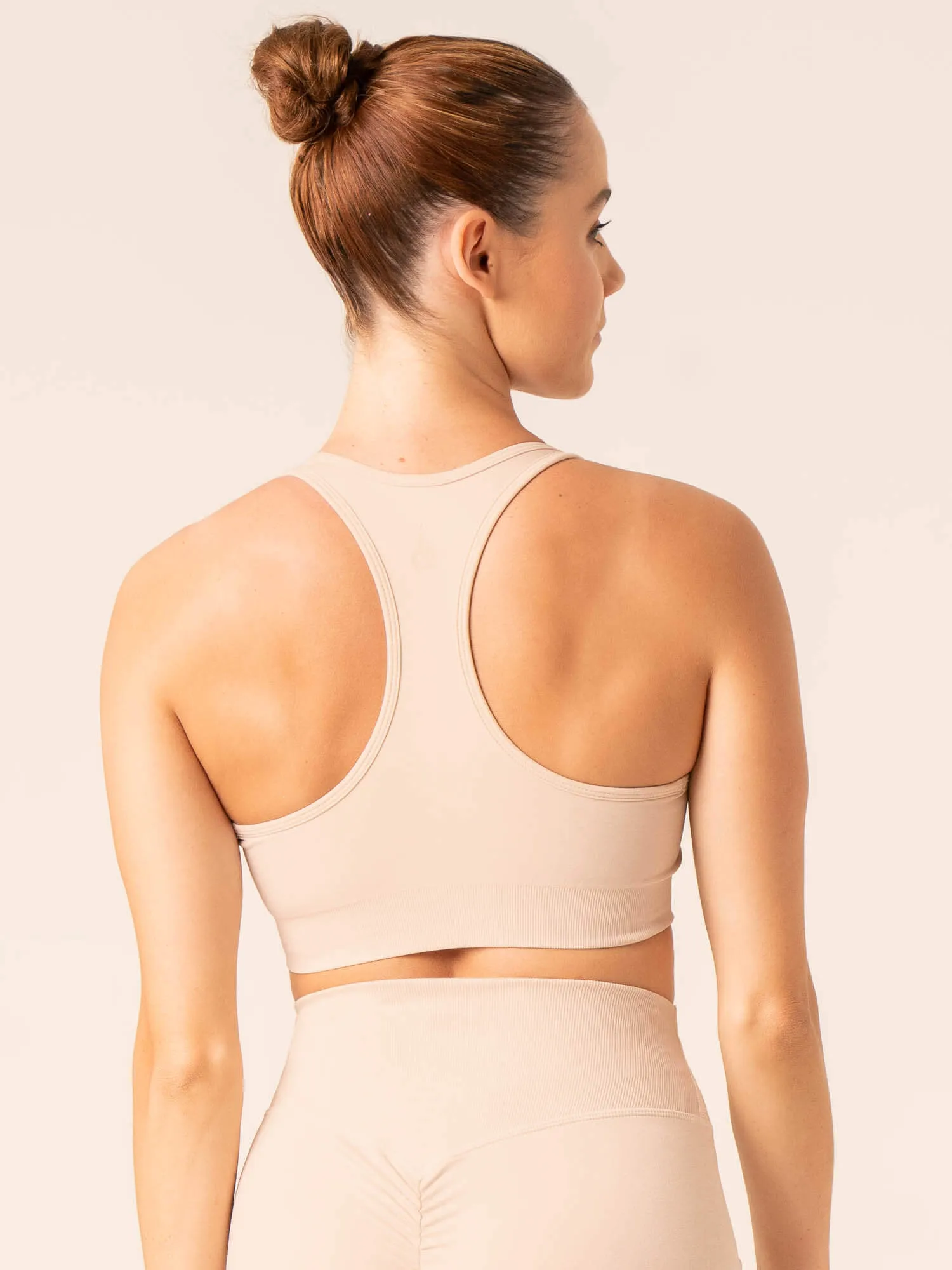 Focus Seamless Sports Bra - Chalk Marl