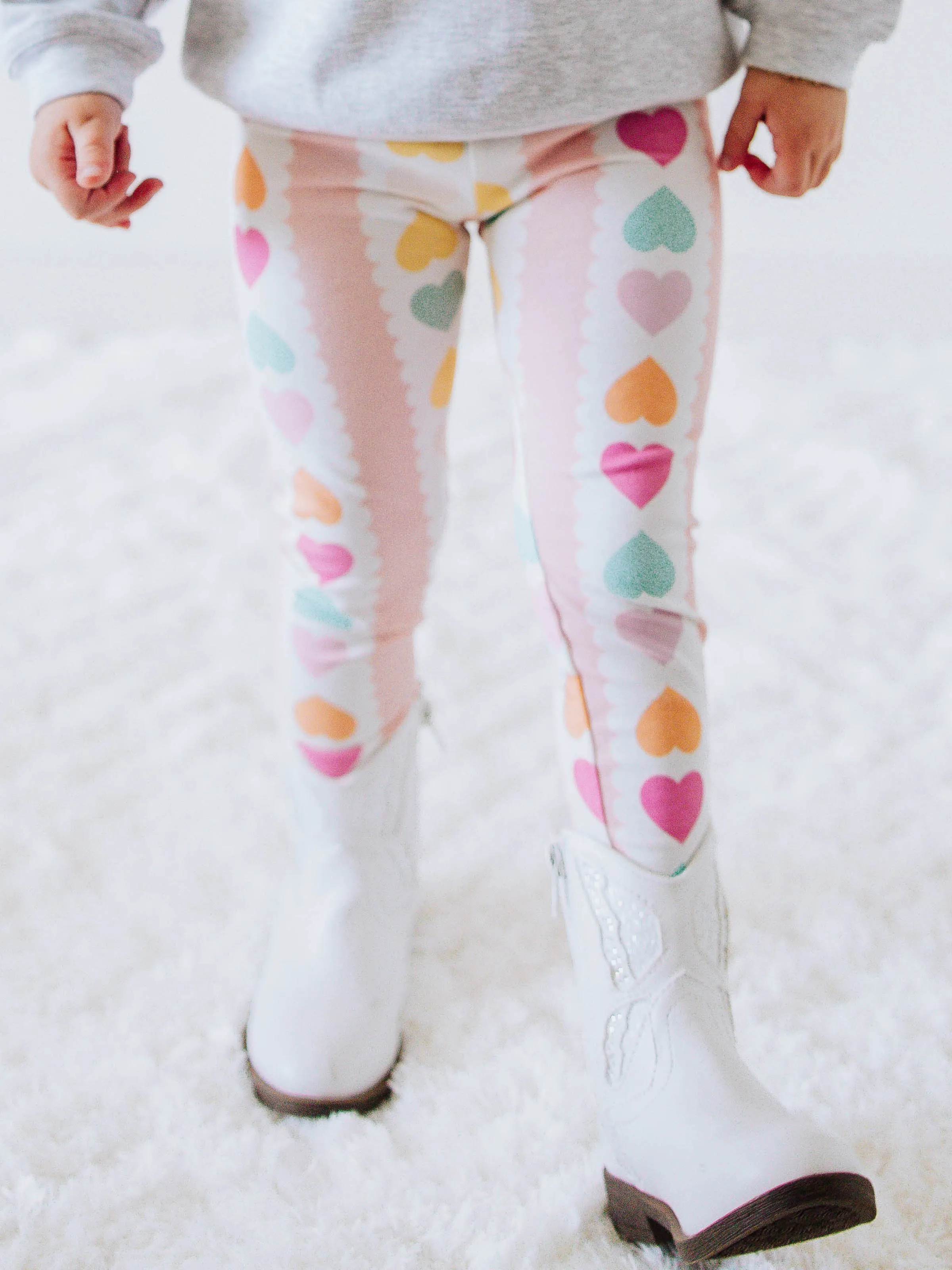 Frankie Leggings - Rainbow Hearts