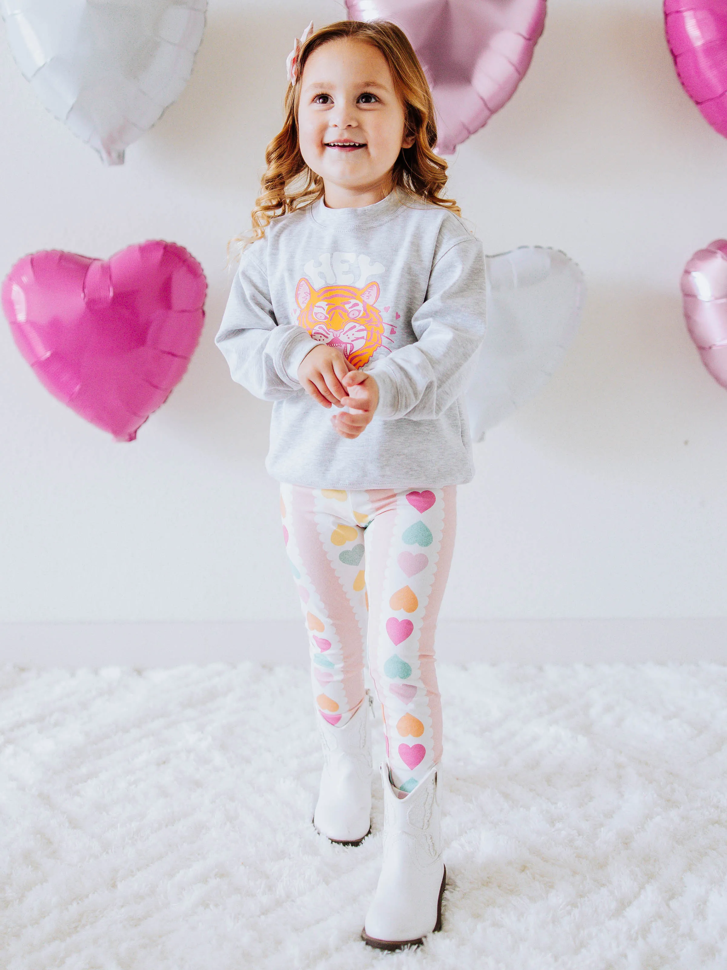 Frankie Leggings - Rainbow Hearts