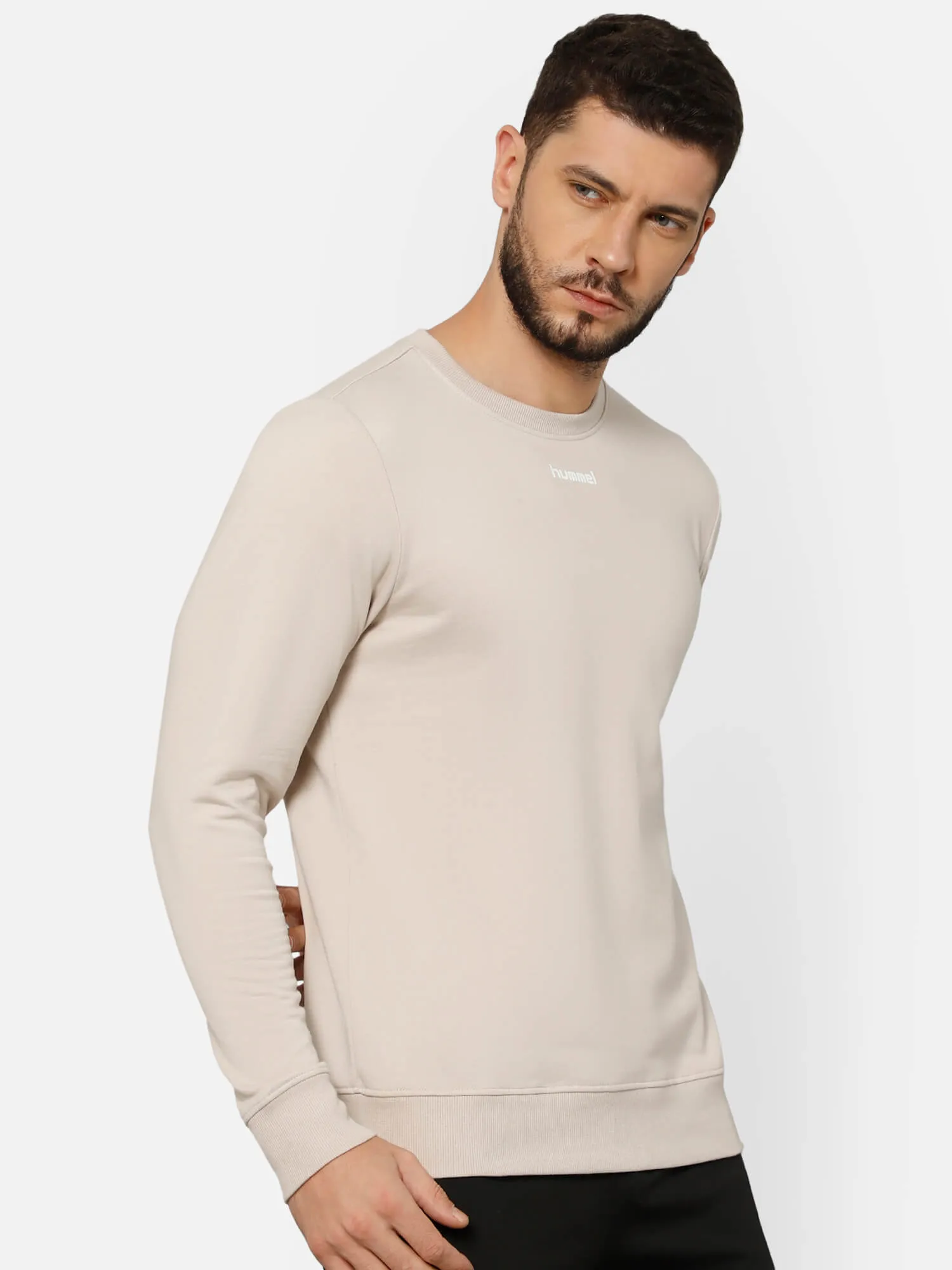 Galip Men's Solid Regular Fit Round Neck Cotton Rich Sweatshirt Comfortable soft Fabric for Everyday Use Ideal for Casual wear