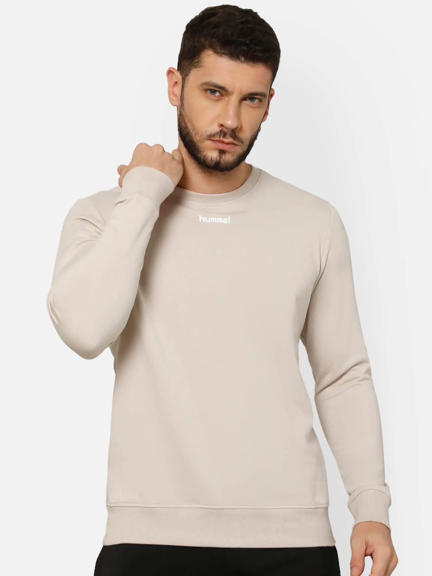 Galip Men's Solid Regular Fit Round Neck Cotton Rich Sweatshirt Comfortable soft Fabric for Everyday Use Ideal for Casual wear