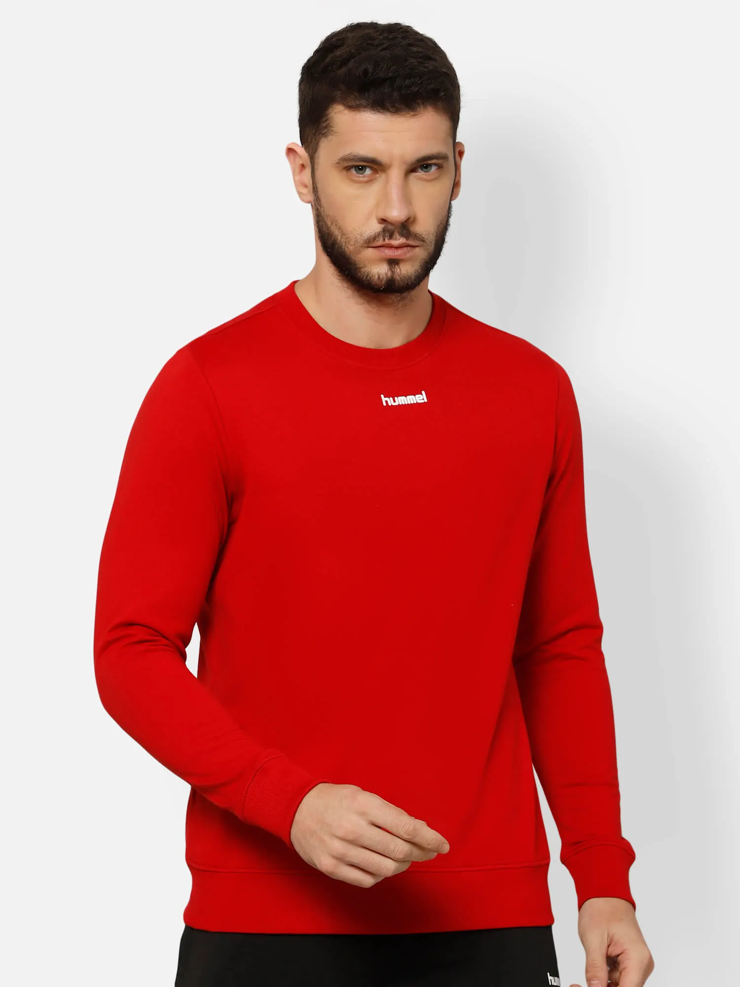 Galip Men's Solid Regular Fit Round Neck Cotton Rich Sweatshirt Comfortable soft Fabric for Everyday Use Ideal for Casual wear