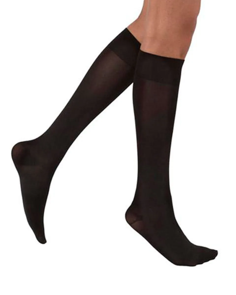 Jobst Ultrasheer SoftFit Closed Toe Knee Highs with Comfortable Stay Up Top Band 15-20 mmHg