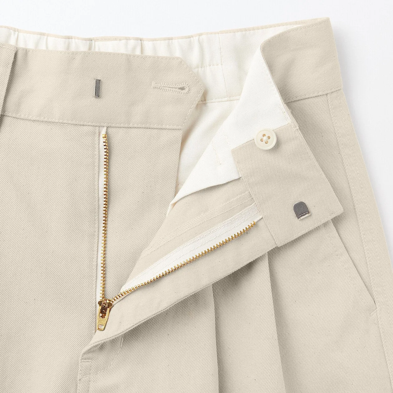 Kapok Blend Pleated Pants